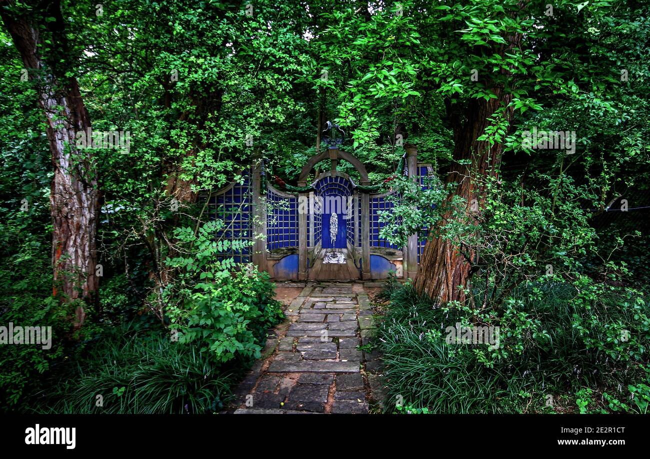 Coin magique caché à Dumbarton Oaks Park, à Washington D.C. Banque D'Images