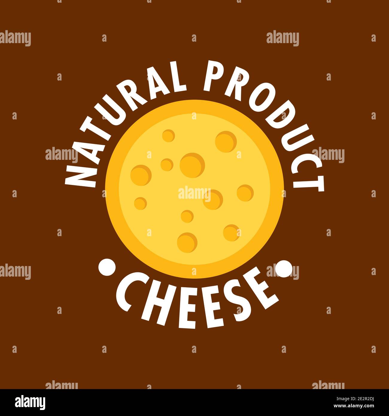 Logo vectoriel d'une société de fromage Illustration de Vecteur