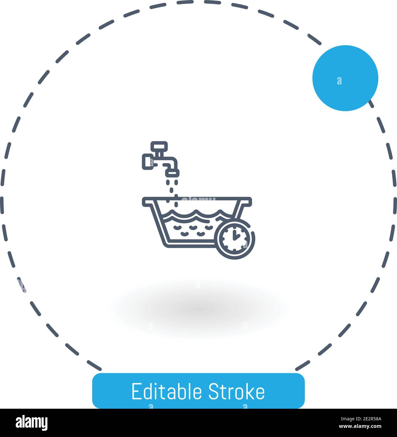 icône de vecteur de trempage d'eau icônes de contour modifiables pour le web et mobile Illustration de Vecteur
