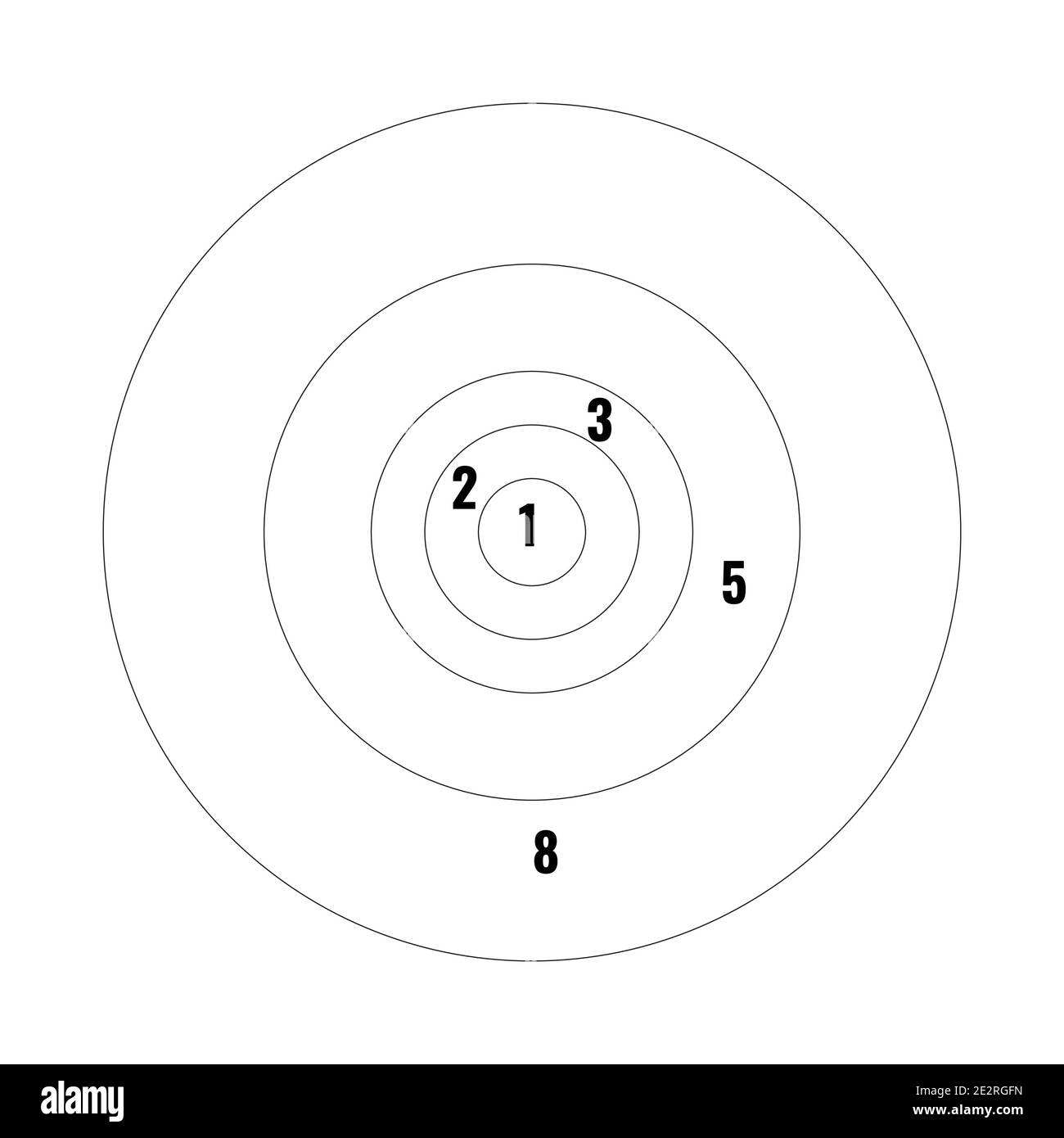 Rapport de section or ou cercles de proportion. Concept harmonieux avec cercles. Illustration vectorielle. Illustration de Vecteur