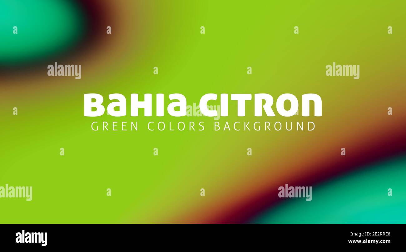 Résumé bahia et couleur vert citron arrière-plan flou. Motif graphique vectoriel lisse avec dégradé Illustration de Vecteur