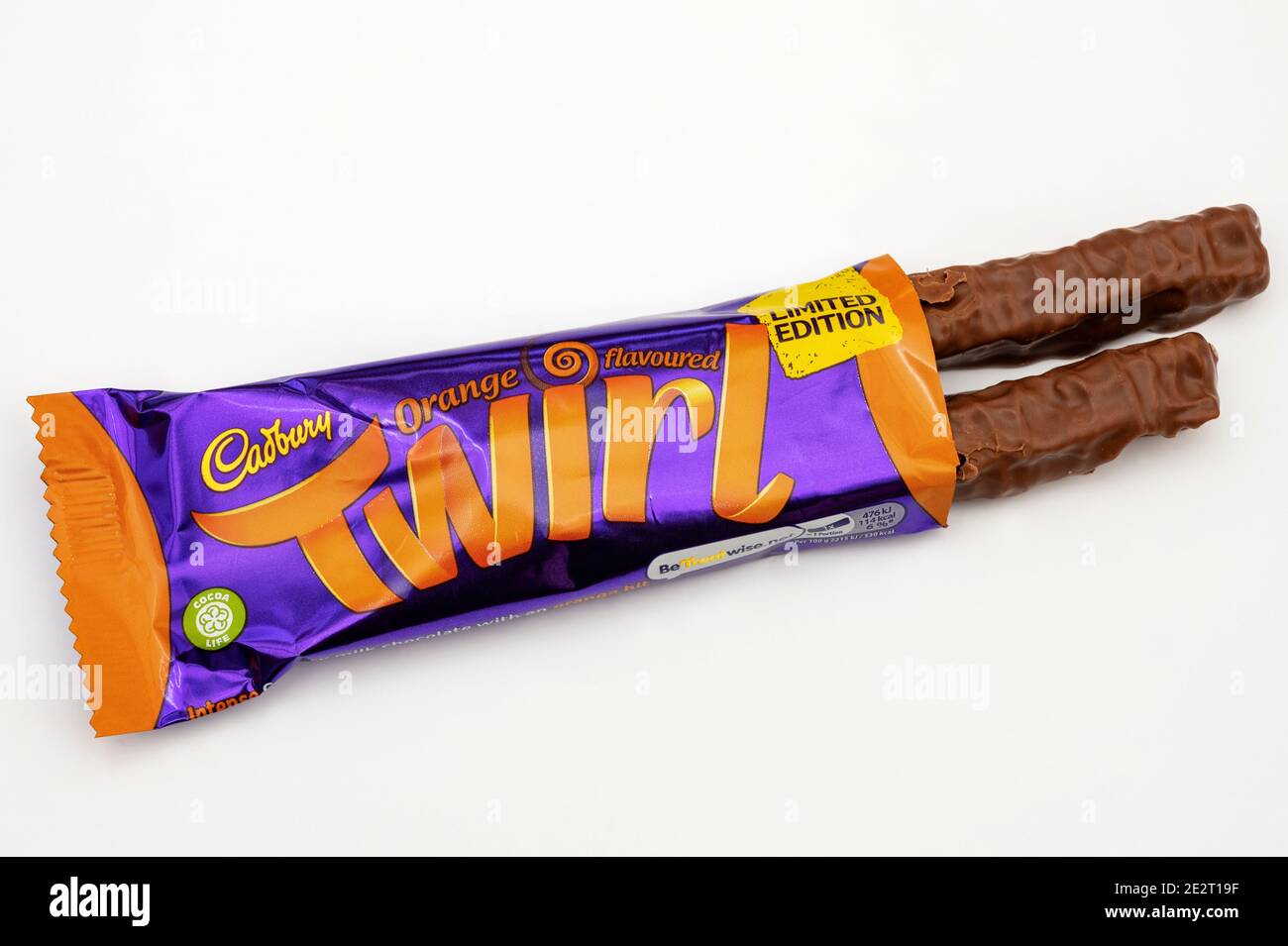 Édition limitée Twirl à saveur d'orange Cadbury Banque D'Images