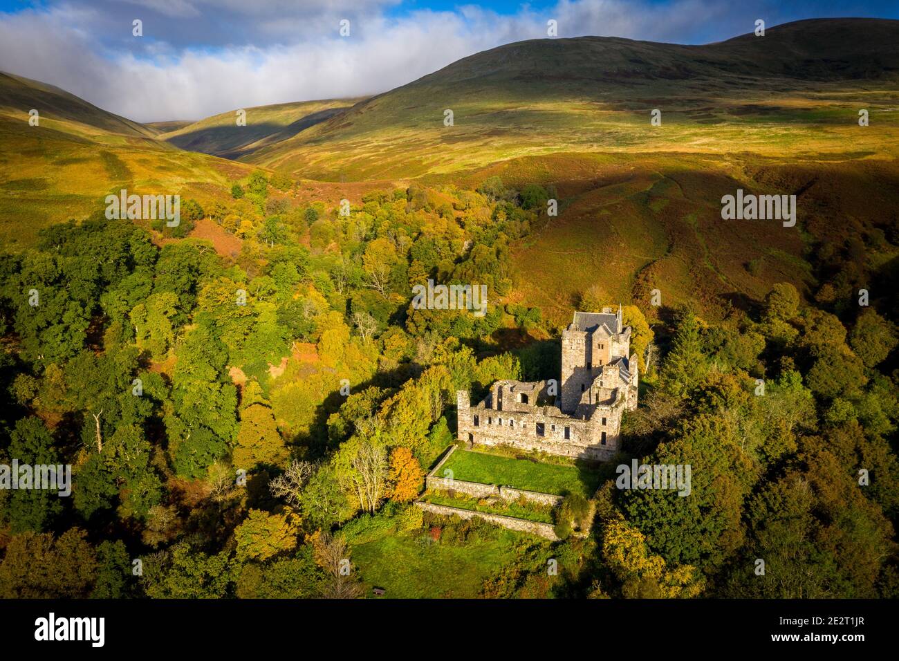 Castle Campbell, Dollar Glen, Clackmannanshire, Écosse, Royaume-Uni Banque D'Images