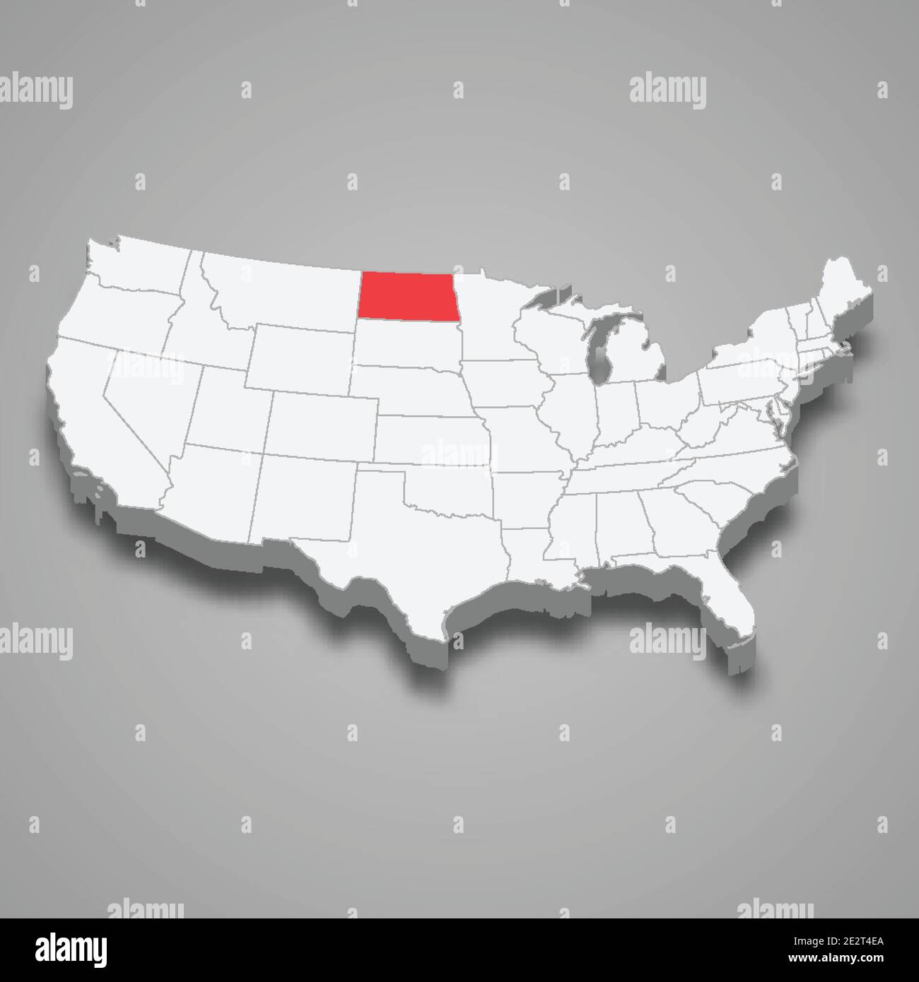 Situation dans l'État du Dakota du Nord sur la carte isométrique 3d des États-Unis Illustration de Vecteur Situation dans l'État du Dakota du Nord sur la carte isométrique 3d des États-Unis Illustration de Vecteur