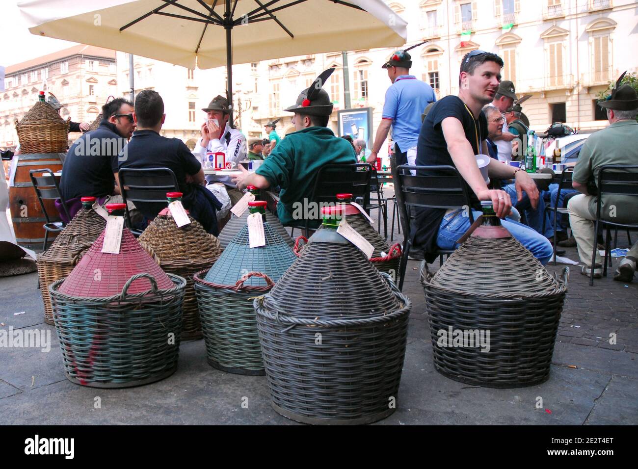 Turin, Piémont/Italie -05/08/2011- 84° rassemblement national d'Alpini, le corps d'infanterie de guerre de montagne de l'armée italienne. Banque D'Images