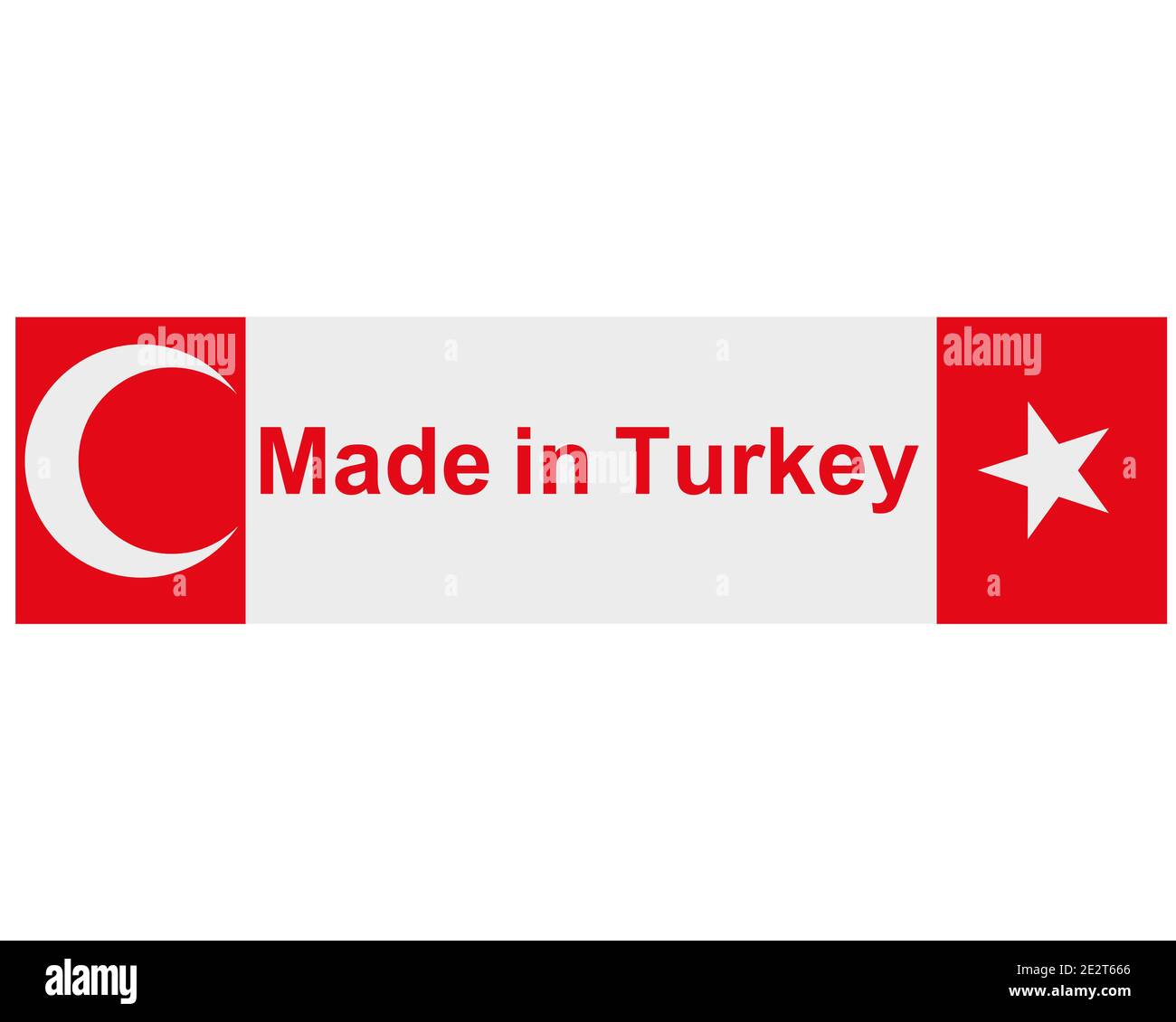 Sceau de qualité faite en Turquie Banque D'Images