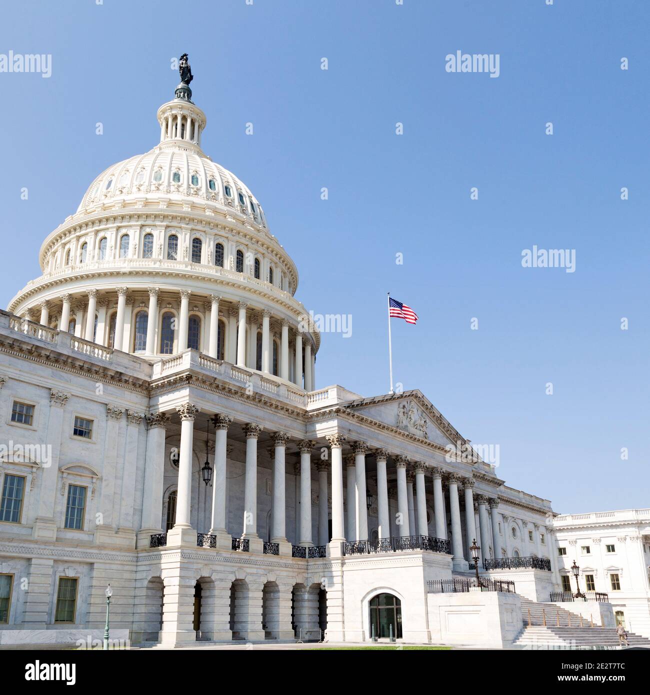 Façade est du Capitole des États-Unis à Washington DC, États-Unis. Banque D'Images