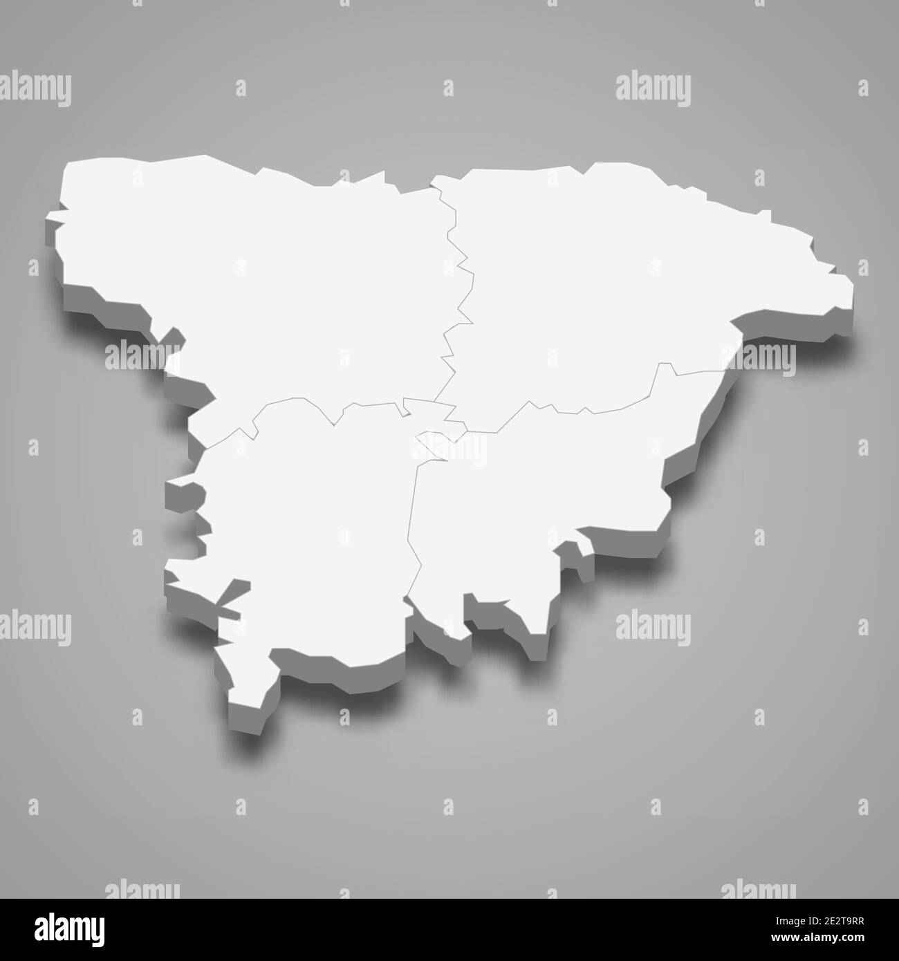 carte isométrique 3d de Sylhet est une division du Bangladesh, illustration vectorielle Illustration de Vecteur