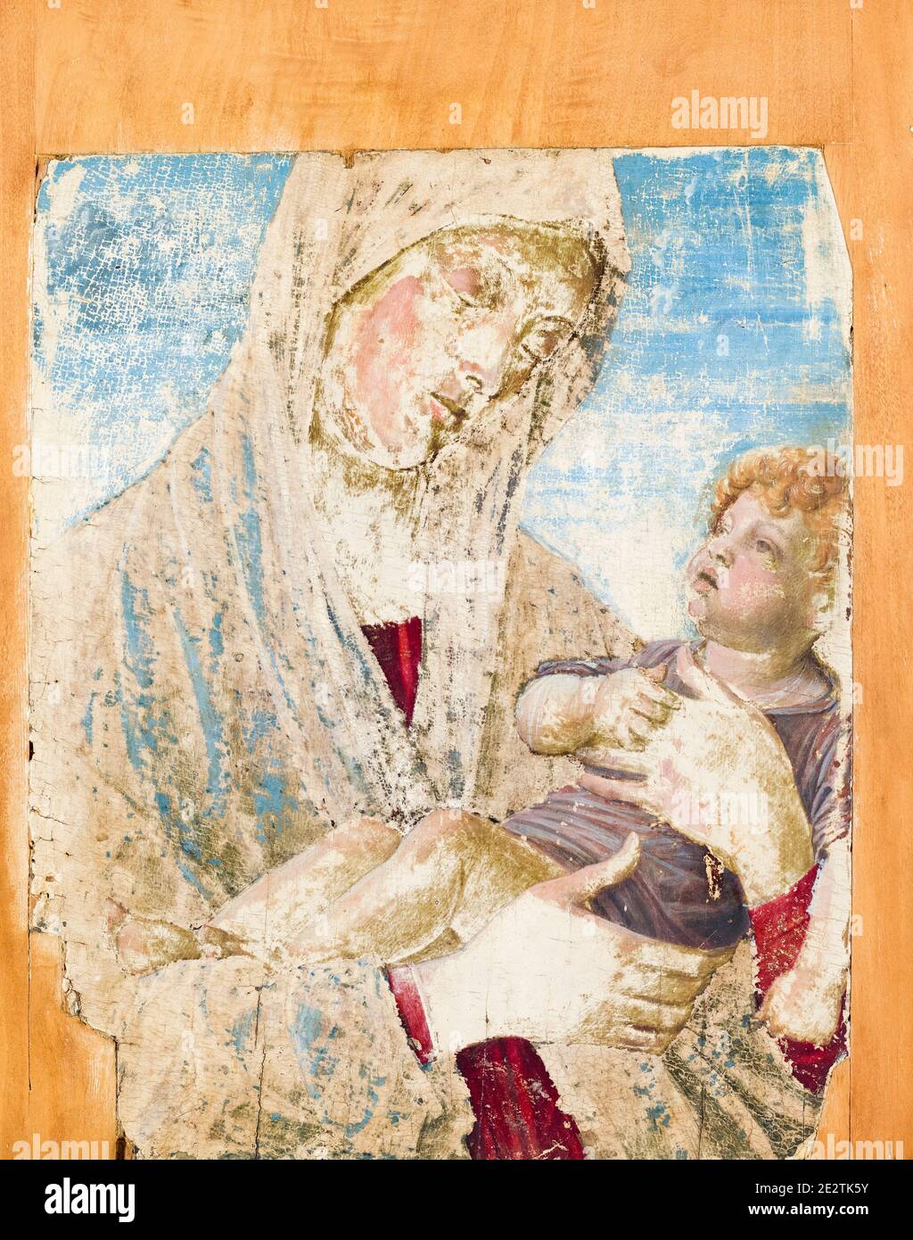 Vierge et enfant, peinture de Giovanni Bellini, vers 1475 Banque D'Images
