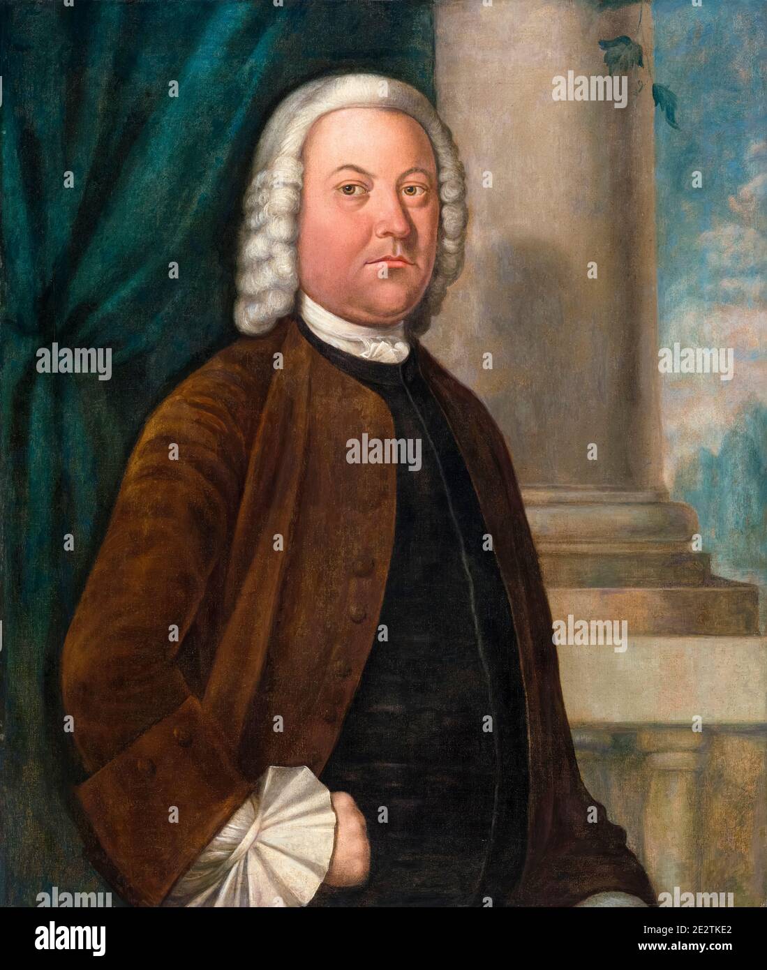 Dr Samuel Boude, portrait peint par Benjamin West, 1755-1756 Banque D'Images