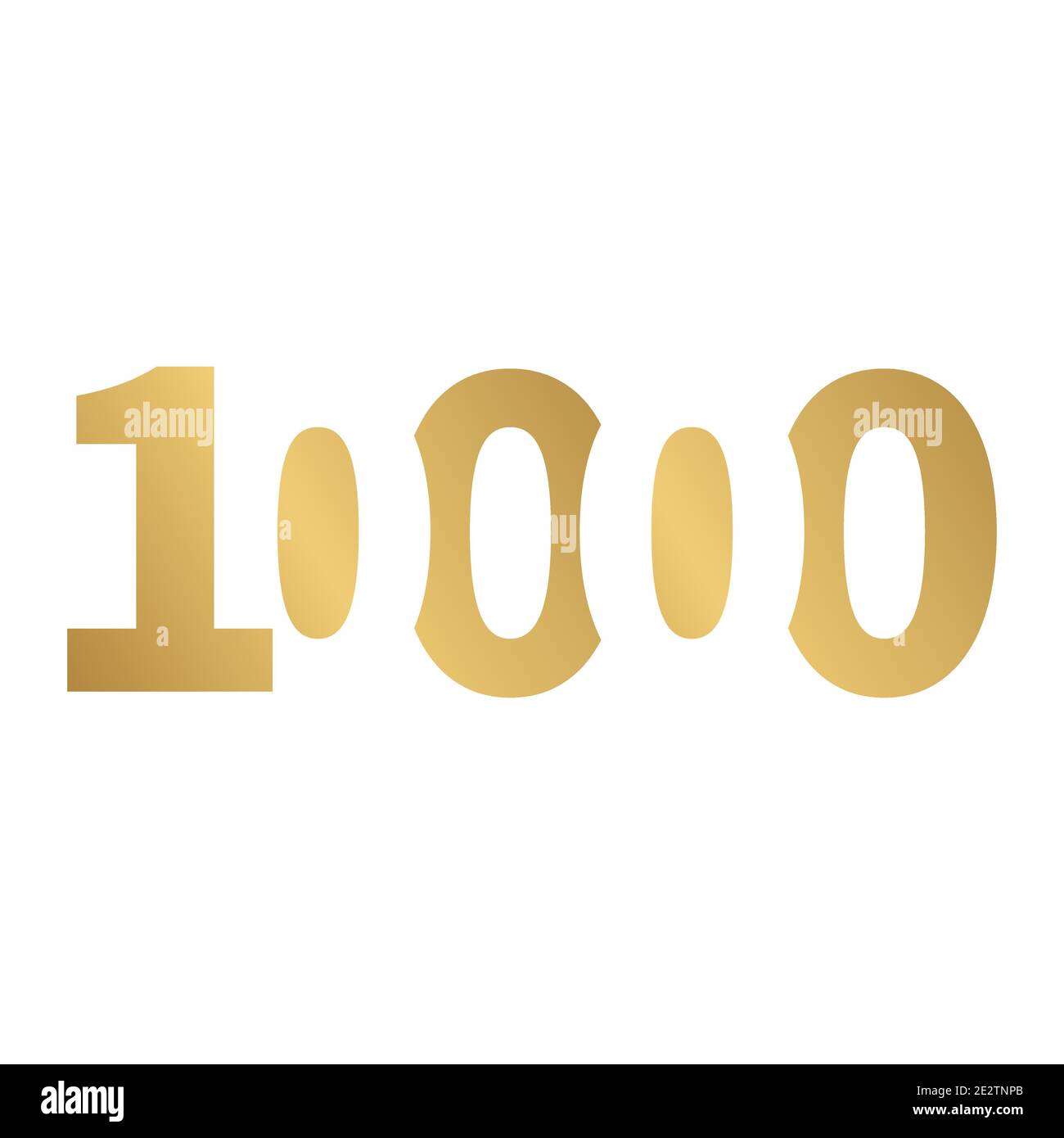 10000 logo de type lettre Illustration de Vecteur