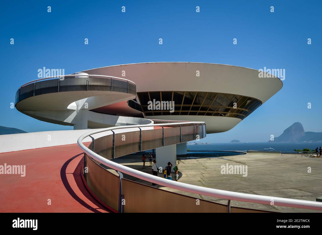 Musée d'Art Contemporain de Niterói, Rio de Janeiro, Brésil Banque D'Images