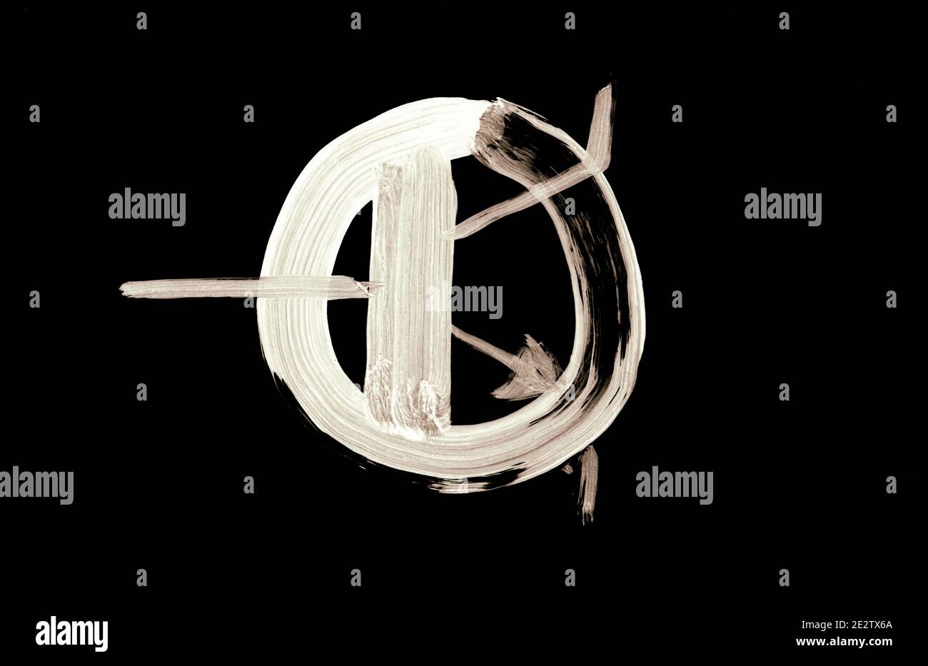 Symboles électriques jeu court 008 transistor à jonction bipolaire NPN inversé Banque D'Images