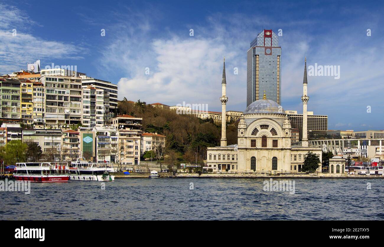 Europe vue de l'Asie - à Istanbul Banque D'Images