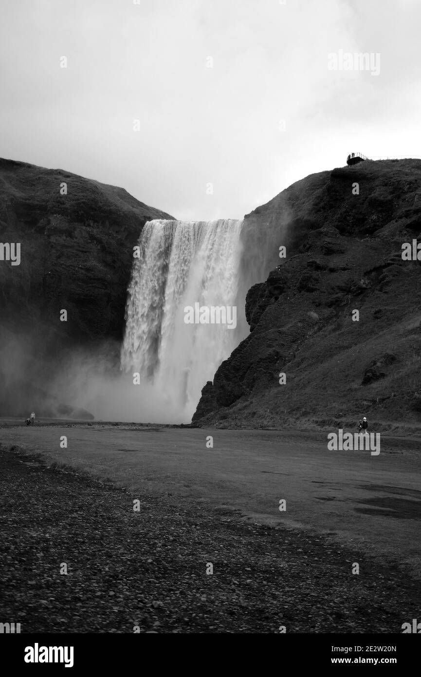 Skogafoss. Banque D'Images