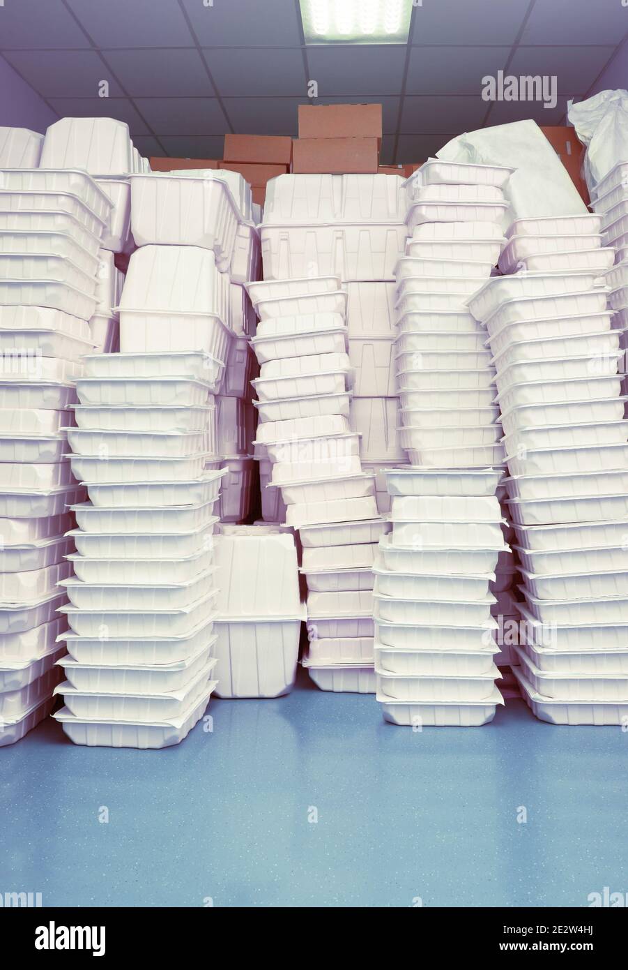 Entrepôt de produits médicaux à l'hôpital. Banque D'Images