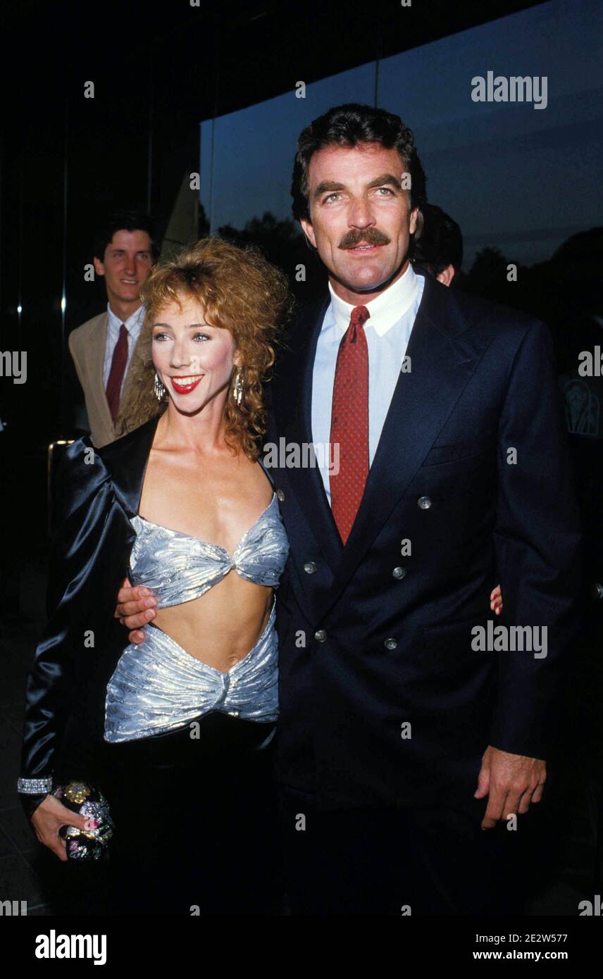 Tom Selleck et sa femme Jillie Mack 1987 crédit: Ralph Dominguez/MediaPunch Banque D'Images