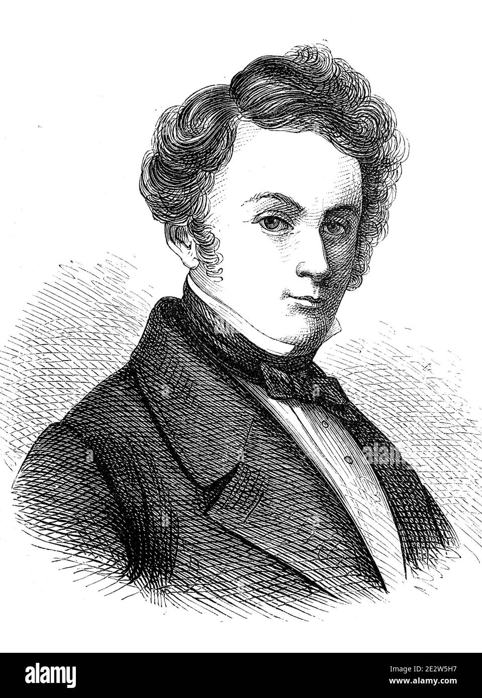 Gustav Albert Lortzing, 23 octobre 1801 - 21 janvier 185, est un compositeur, librettiste, acteur, chanteur et chef d'orchestre allemand / Gustav Albert Lortzing, 23. Oktober 1801 - 21. Januar 185, war ein deutscher Komponist, librettist, Sauspieler, Sänger und Dirigent, Historisch, historique, numérique reproduction améliorée d'un original du 19ème siècle / digitale Reproduktion einer Originalvorlage aus dem 19. Jahrhundert, Banque D'Images