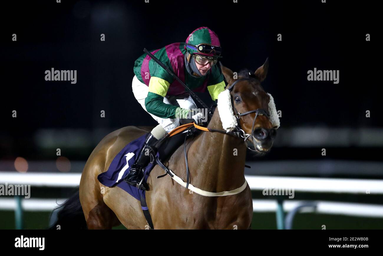 Jazz Legend, une légende de Kieran O'Neill, remporte l'attention que vous vous êtes fait au Betway handicap, à l'hippodrome de Southwell. Banque D'Images