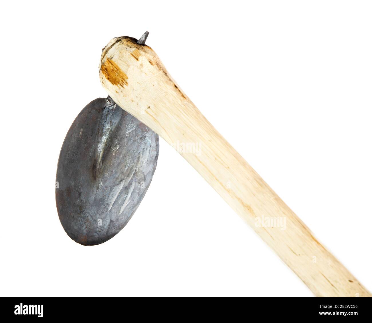 Un outil main africain primitif, la houe, avec poignée en bois Photo Stock  - Alamy