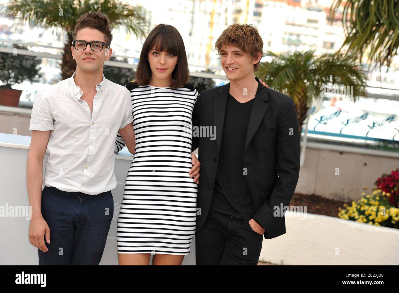 Xavier Dolan, Monia Chokri, Niels Schneider participant au Photocall des Amours Imaginaires lors du 63e Festival de Cannes, France, le 15 mai 2010. Photo de Hahn-Nebinger-Orban/ABACAPRESS.COM Banque D'Images