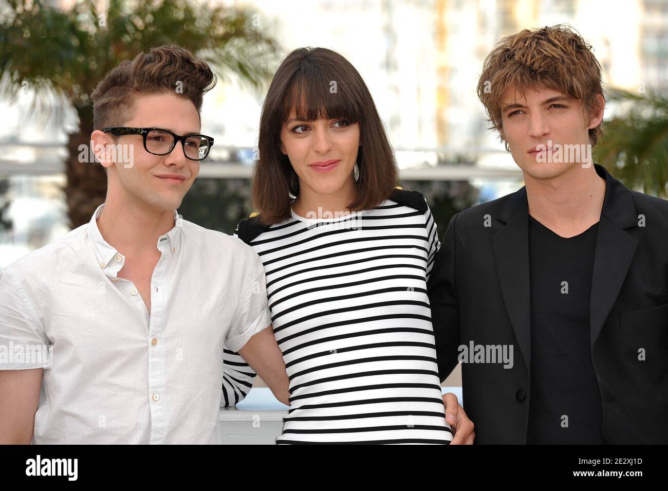 Xavier Dolan, Monia Chokri, Niels Schneider participant au Photocall des Amours Imaginaires lors du 63e Festival de Cannes, France, le 15 mai 2010. Photo de Hahn-Nebinger-Orban/ABACAPRESS.COM Banque D'Images