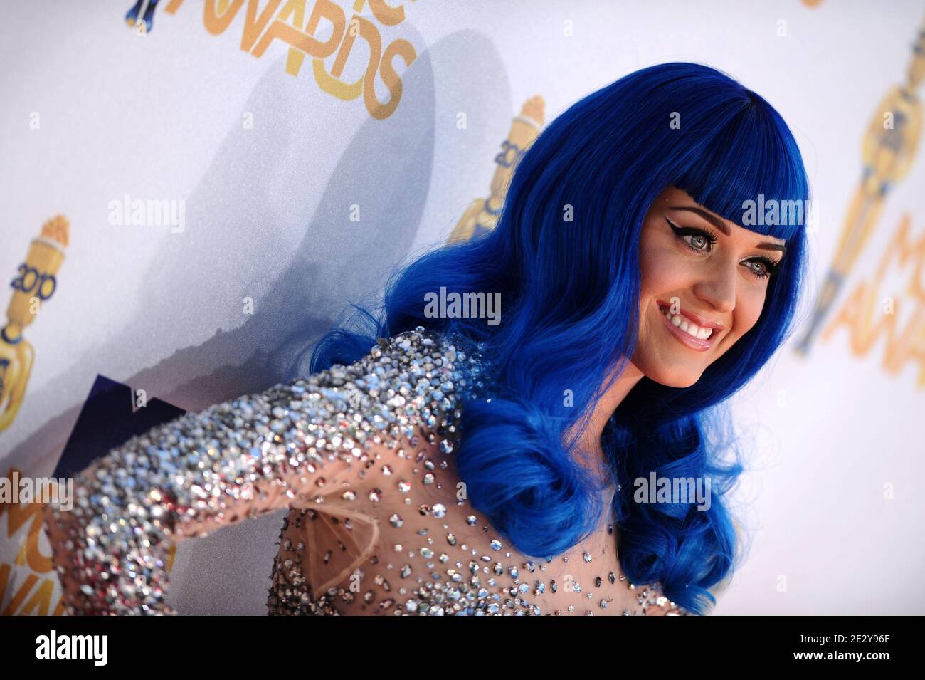 Katy Perry participe aux MTV Movie Awards 2010 qui se sont déroulés au Gibson Amphitheater Universal Studios le 6 juin 2010 à Los Angeles, en Californie. (Photo : Katy Perry). Photo de Lionel Hahn/ABACAPRESS.COM Banque D'Images