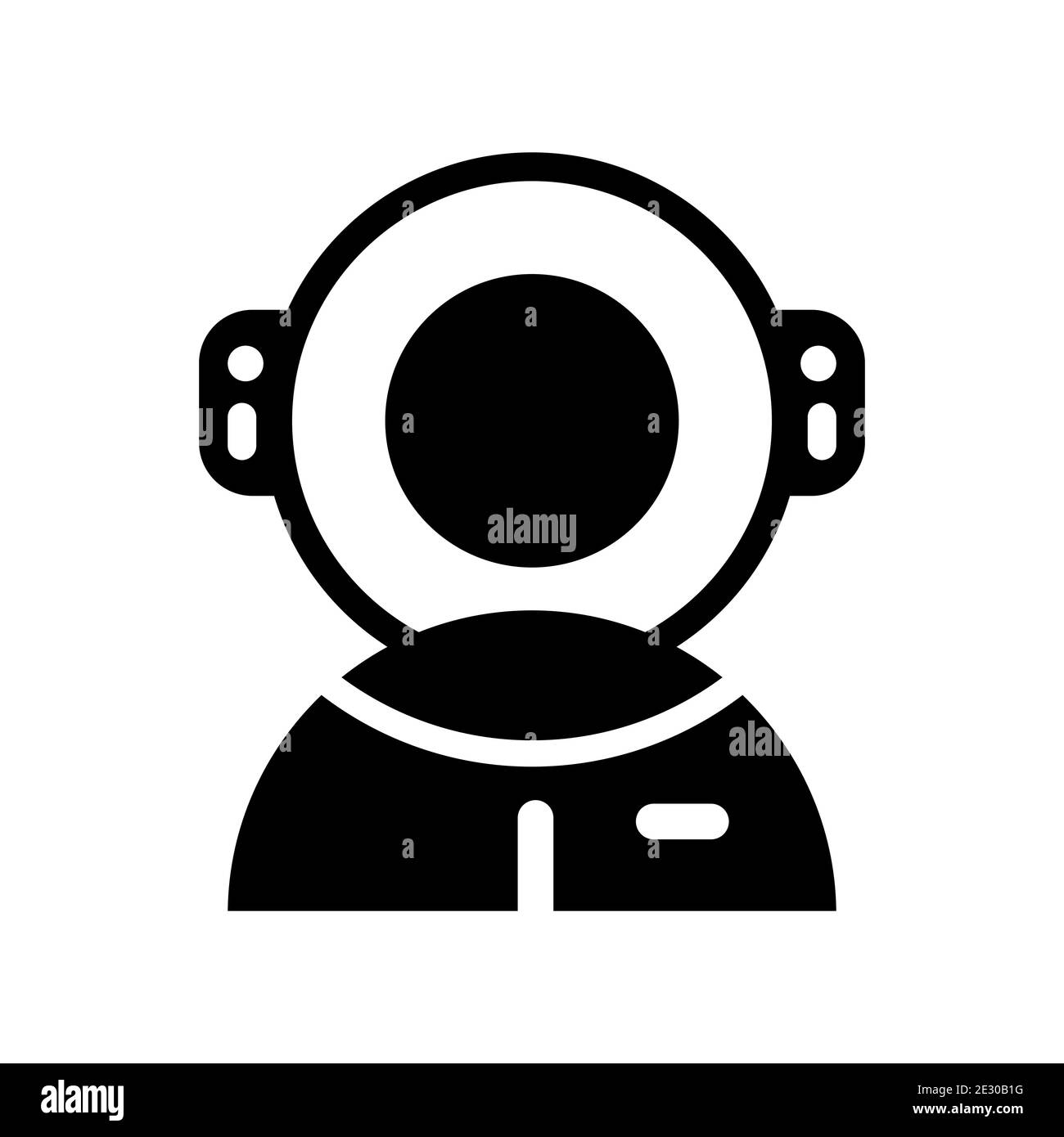 Astronaute, modèle de vecteur d'icône de combinaison spatiale fichier EPS10 Illustration de Vecteur
