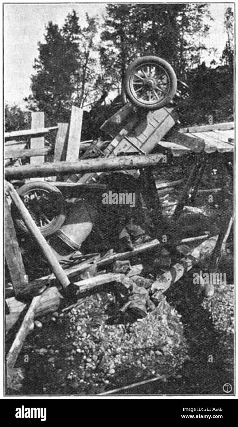 1907 Itala - accident de pont - projet Gutenberg TEXT 17432 Banque D'Images