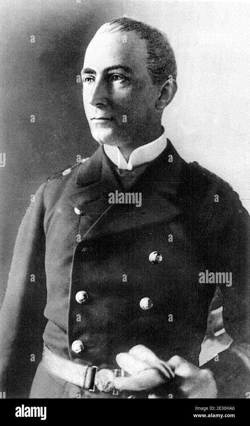 Karl von Müller, qui a servi comme commandant du navire à partir de la chambre 1913 Banque D'Images