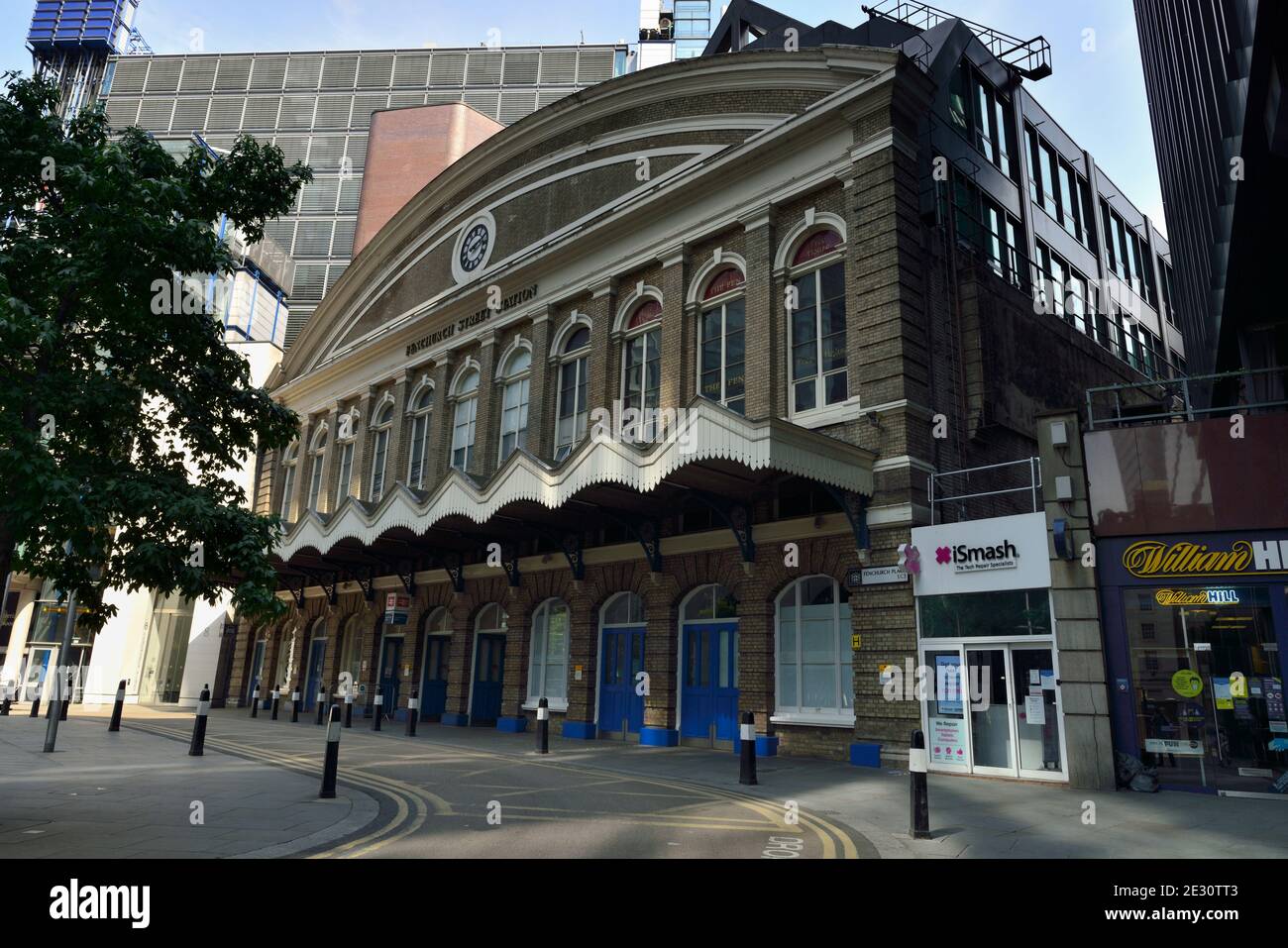 Fenchurch Street Railway Station, Fenchurch place, City of London, Royaume-Uni Banque D'Images