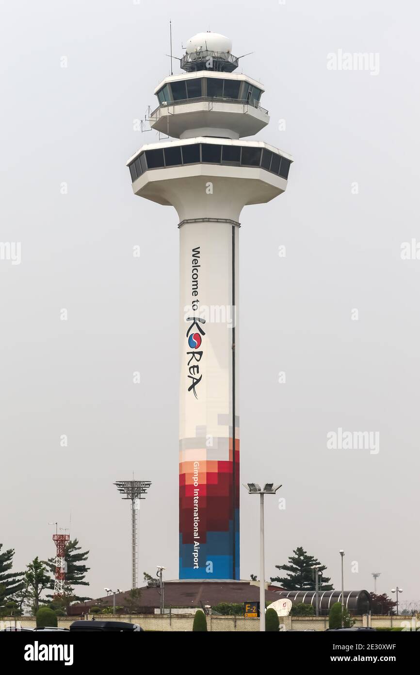 Séoul, Corée du Sud - 25 mai 2016 : Tour de l'aéroport international de Séoul Gimpo en Corée du Sud. Banque D'Images