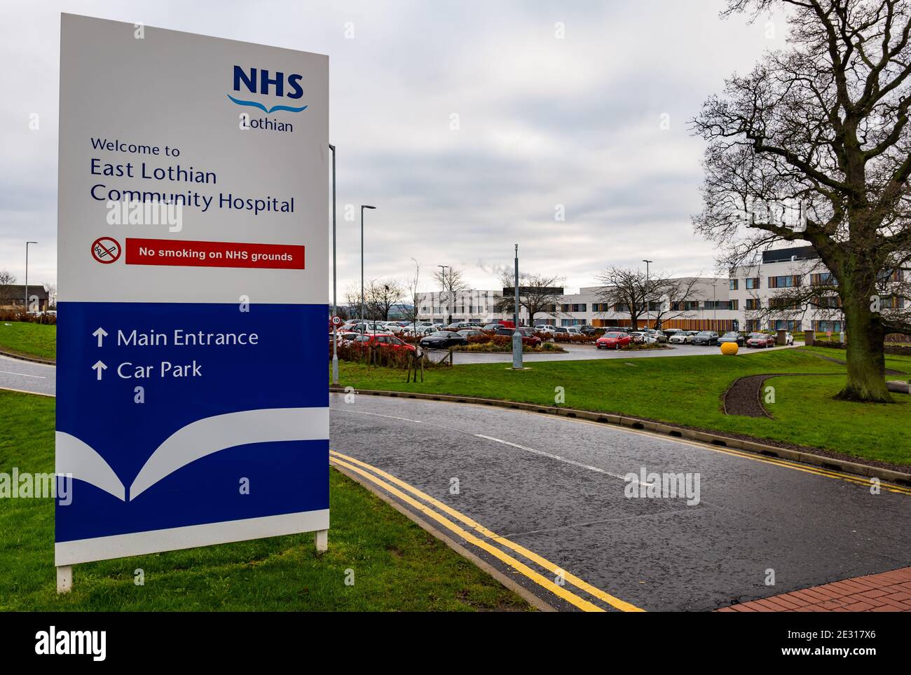 East Lothian Community Hospital, Haddington, Écosse, Royaume-Uni, qui est un centre de vaccination pour administrer le programme de vaccination contre le coronavirus Banque D'Images