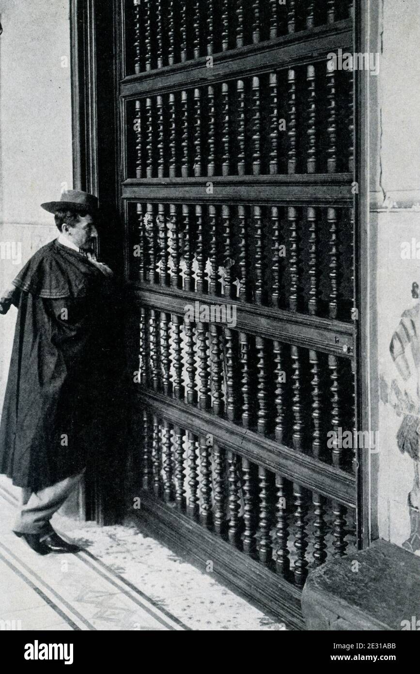 Cette photo montre un aperçu de l'ancienne Lima au Pérou. La photo date avant 1914. Banque D'Images