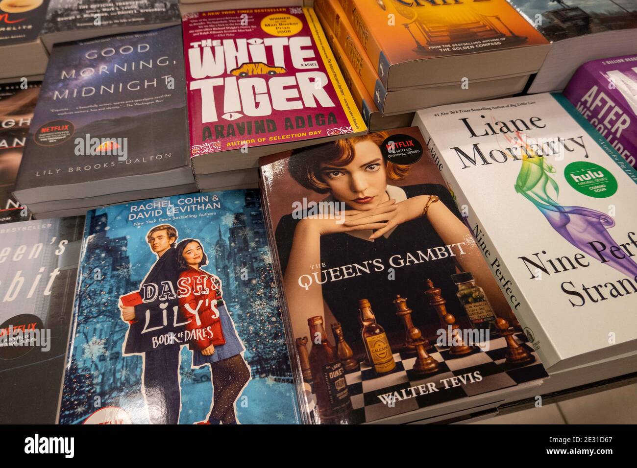 Barnes & Noble Booksellers Book Display, NYC, USA Banque D'Images