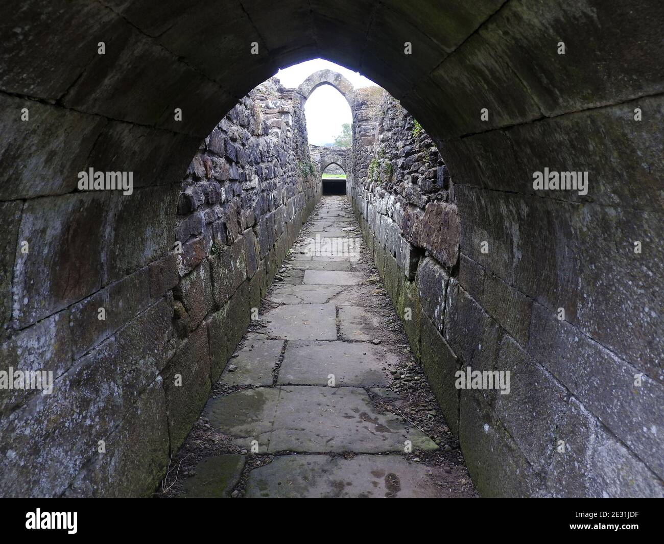 Une vue de 2020 sur les vestiges de l'abbaye de Sawley, ancienne abbaye de moines cisterciens dans le village de Sawley, Lancashire, Angleterre (historiquement dans la circonscription ouest du Yorkshire). C'était une maison-fille de Newminster Abbey, Northumberland . L'abbaye de Sawley existait de 1149 jusqu'à sa dissolution en 1536, sous le règne du roi Henri VIII Il est contrôlé par le patrimoine anglais et est un bâtiment classé Grade I et classé Monument antique. Banque D'Images