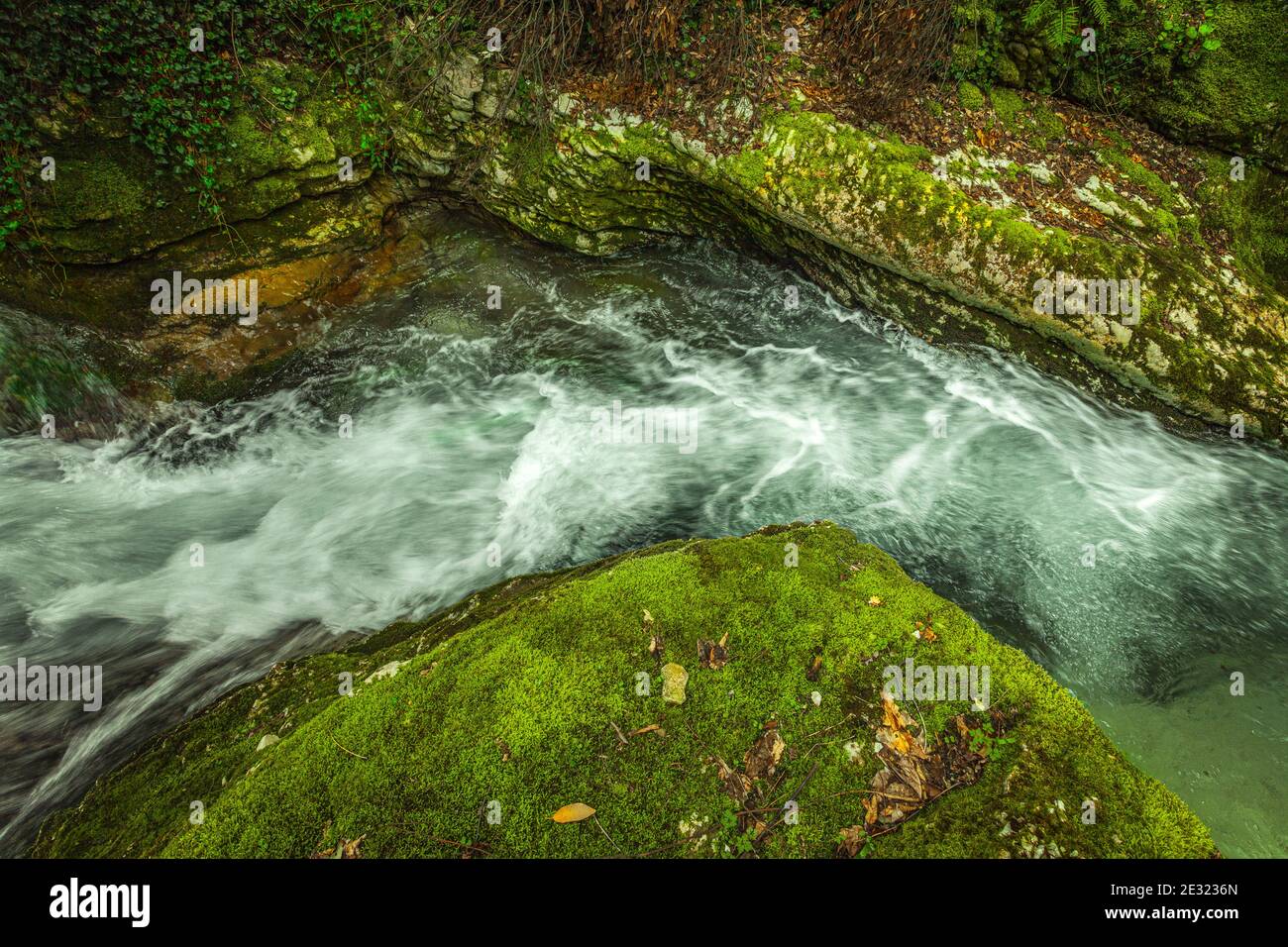 Vallée de l'Orfento dans le parc national de Maiella Banque D'Images