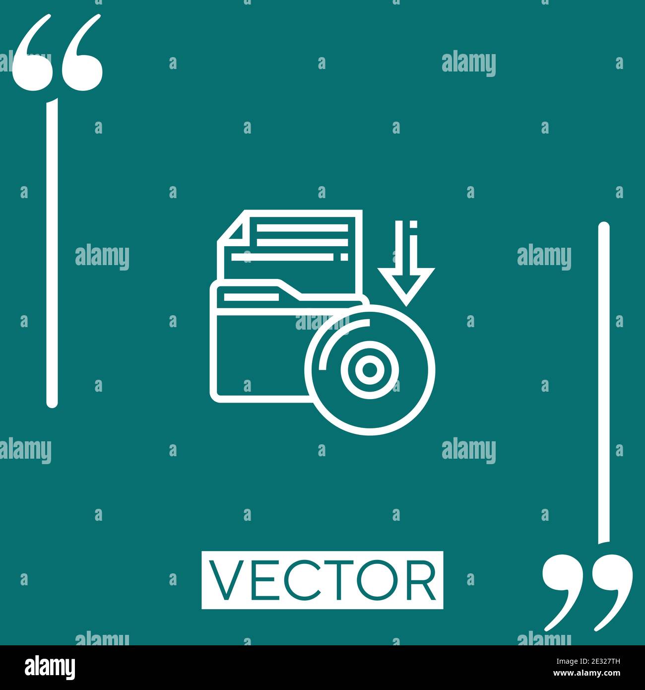 Icône de vecteur de stockage icône linéaire. Ligne de contour modifiable Illustration de Vecteur