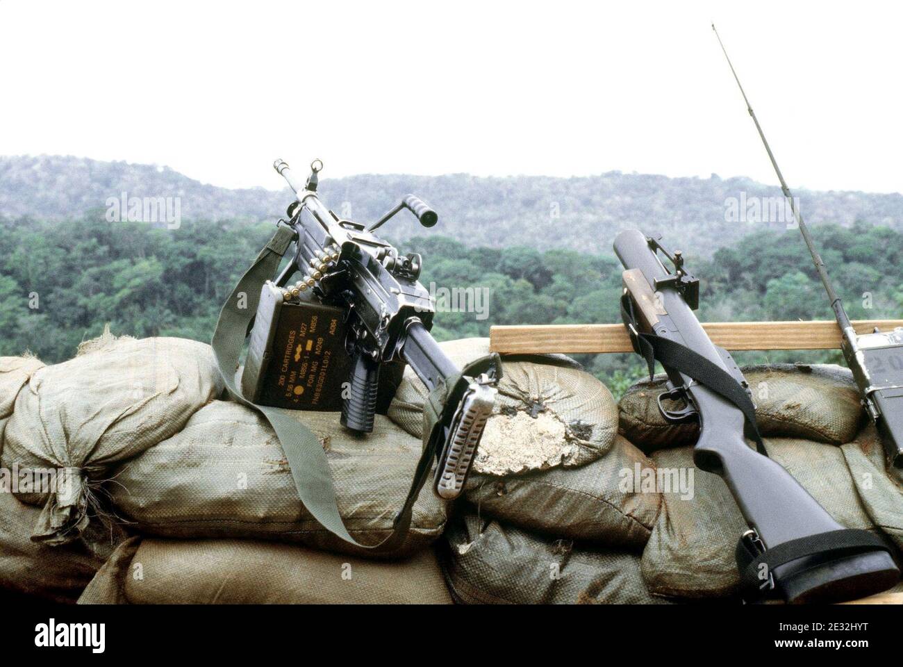 M249 FN MINIMI DM-ST-90-02821. Banque D'Images