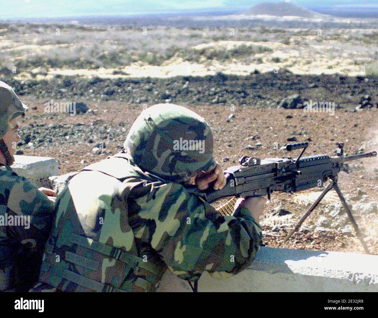 M249 FN MINIMI DM-SD-02-03650. Banque D'Images