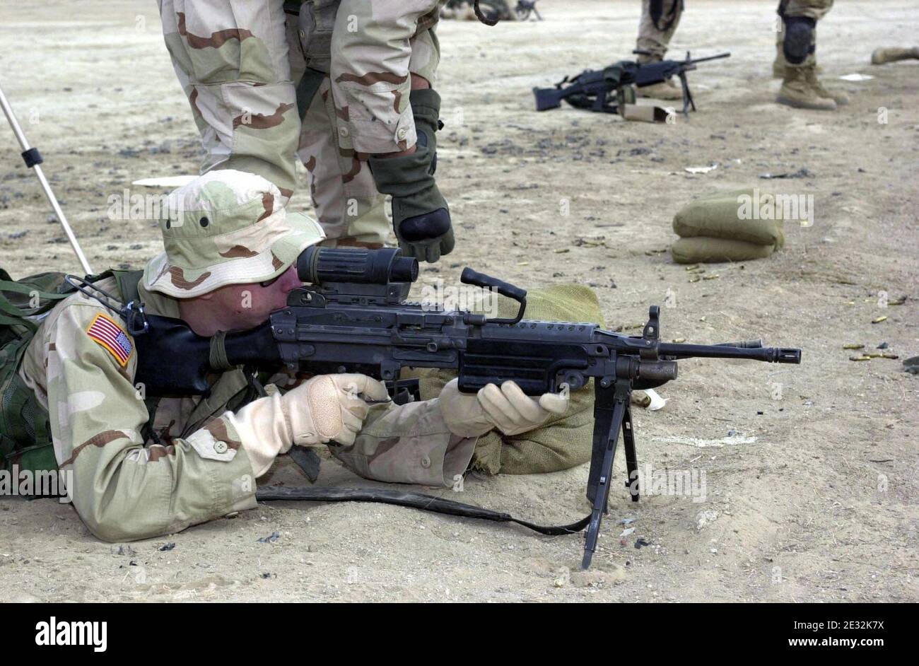 M249 FN MINIMI DA-SD-04-02056. Banque D'Images