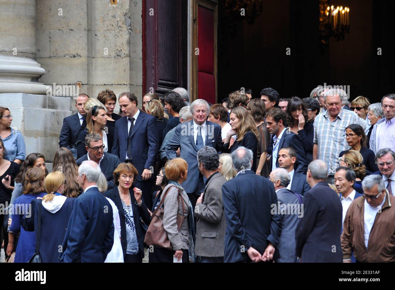 Funerailles de Bruno Cremer a l'eglise Saint-Thomas d'Aquin a Paris, France le 13 Aout 2010. Photo par ABACAPRESS.COM Banque D'Images