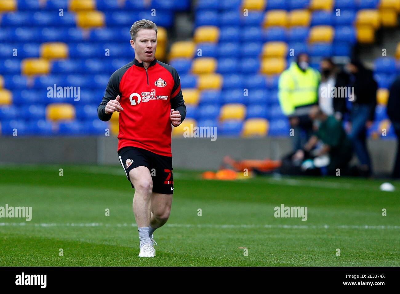 Wimbledon, Royaume-Uni. 16 janvier 2021. Grant Leadamer de Sunderland lors du match à huis clos de la Sky Bet League 1 entre AFC Wimbledon et Sunderland à Plough Lane, Wimbledon, Angleterre, le 16 janvier 2021. Photo de Carlton Myrie/Prime Media Images. Crédit : Prime Media Images/Alamy Live News Banque D'Images