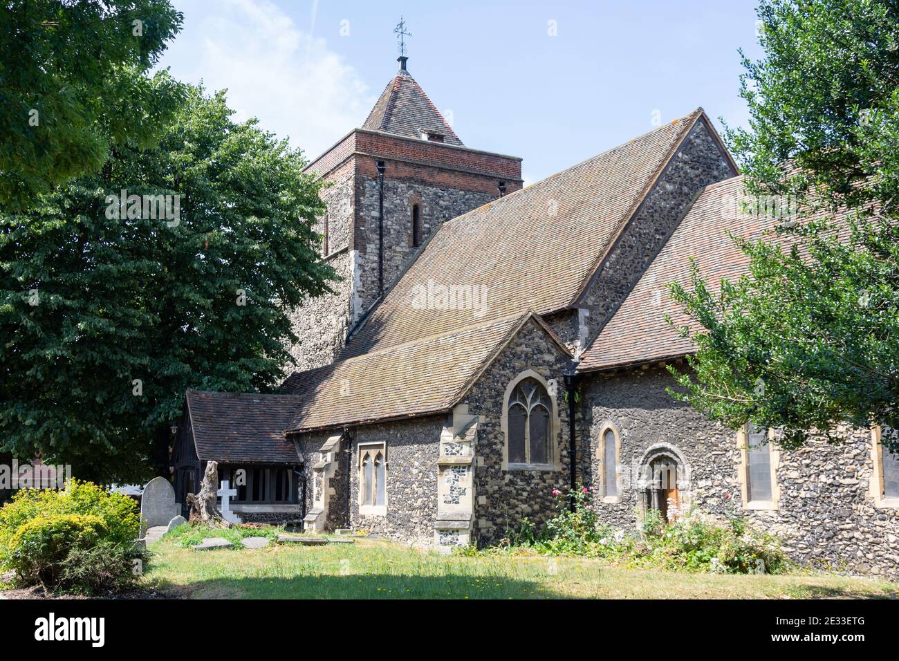 Église paroissiale St Helen & St Giles, Upminster Road, Rainham, London Borough of Hauging, Greater London, Angleterre, Royaume-Uni Banque D'Images