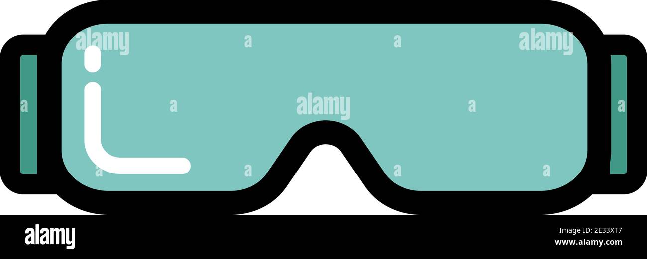 Illustration vectorielle icône lunettes isolée sur blanc Illustration de Vecteur