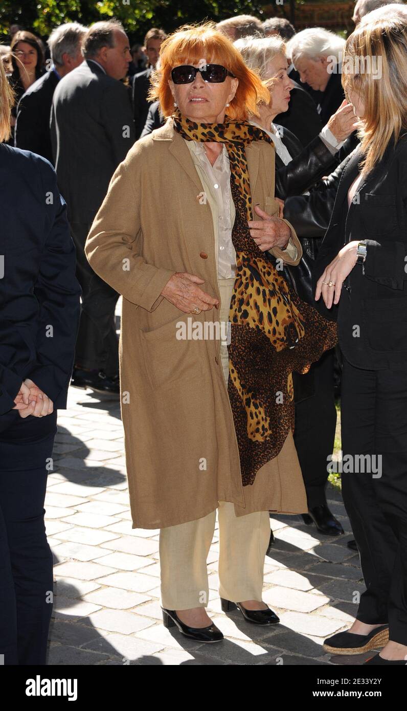 Stéphane Audran en hommage au réalisateur français Claude Chabrol à la Cinémathèque de Paris, France, le 17 septembre 2010. Claude Chabrol, fondateur du cinéma Nouvelle vague en France dans les années 50 et 60, est décédé le 12 septembre à l'âge de 80 ans. Photo de Briquet-Orban/ABACAPRESS.COM Banque D'Images