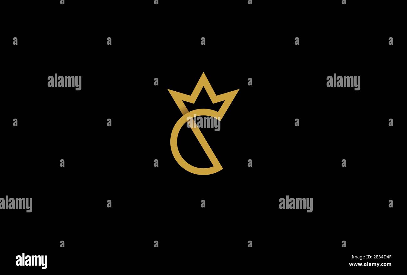 C Illustration du logo King Royal Design Vector Illustration de Vecteur