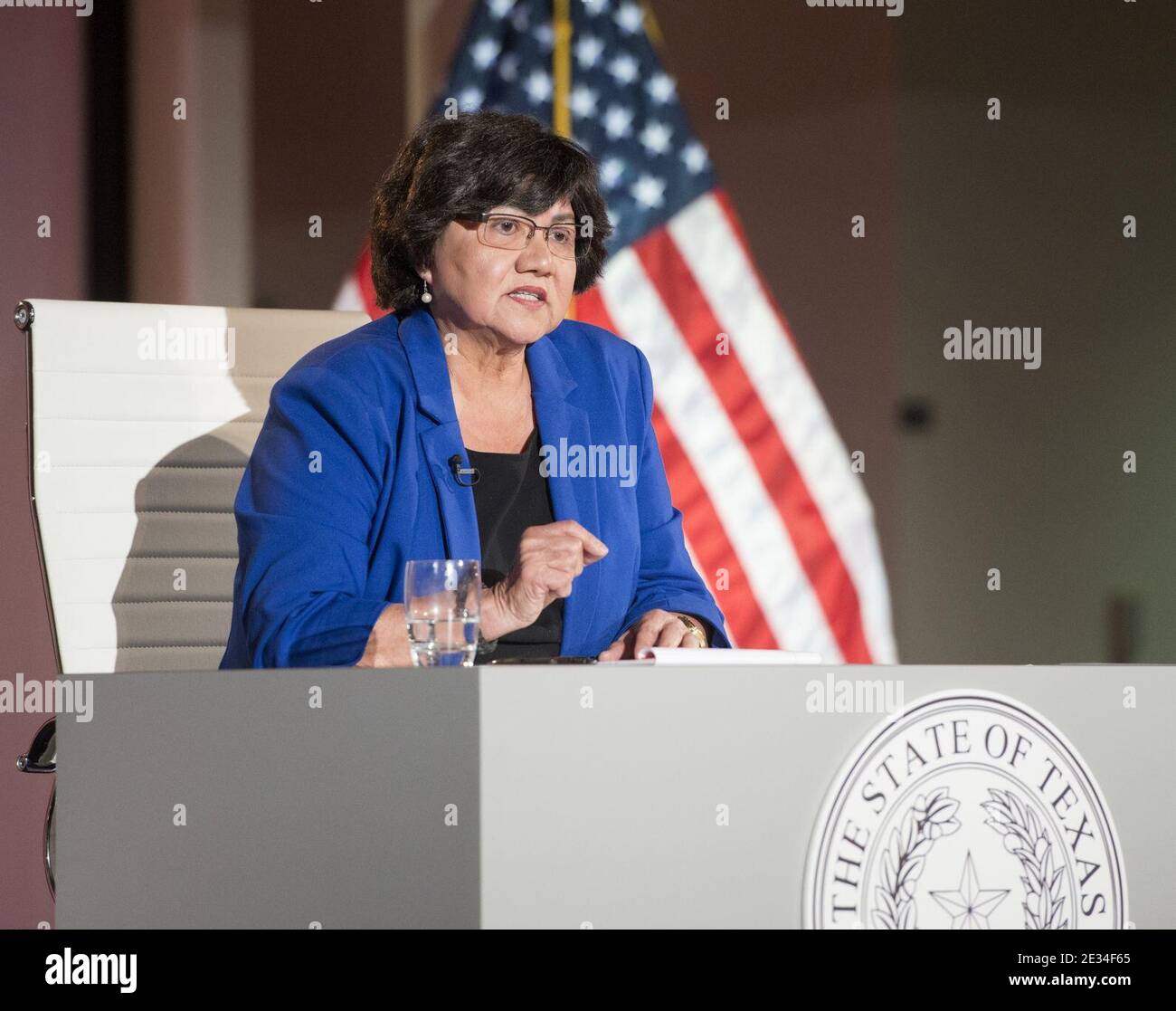 Lupe-Valdez-09-28-2018. Banque D'Images