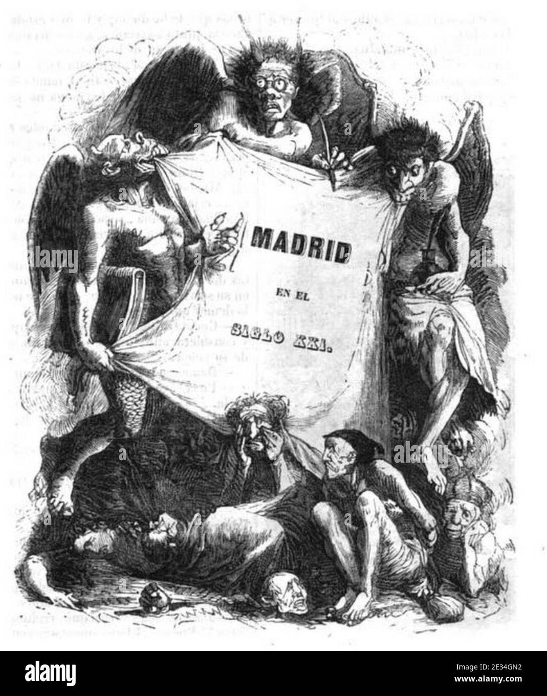 Madrid en el siglo xxi. Banque D'Images