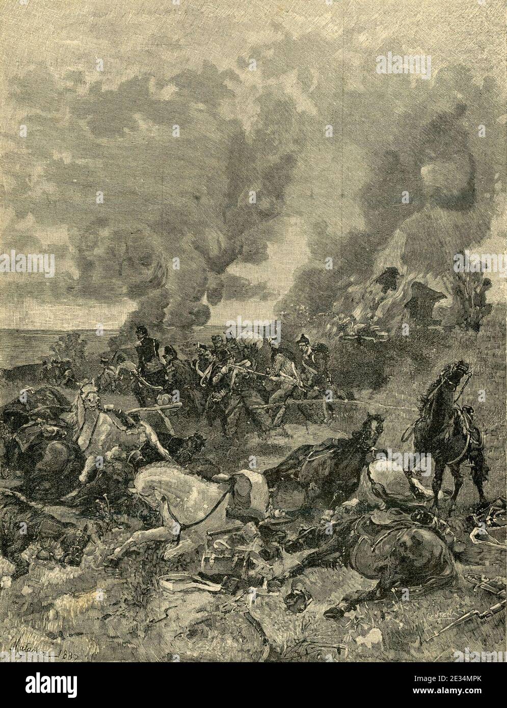 L’insurrection di Palermo (ai primi del gennaio 1848). Banque D'Images